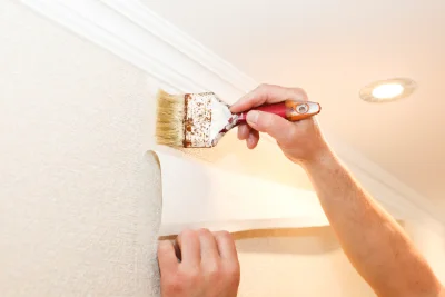 Pose de papier peint à Saïx — revêtements muraux et toiles de verre